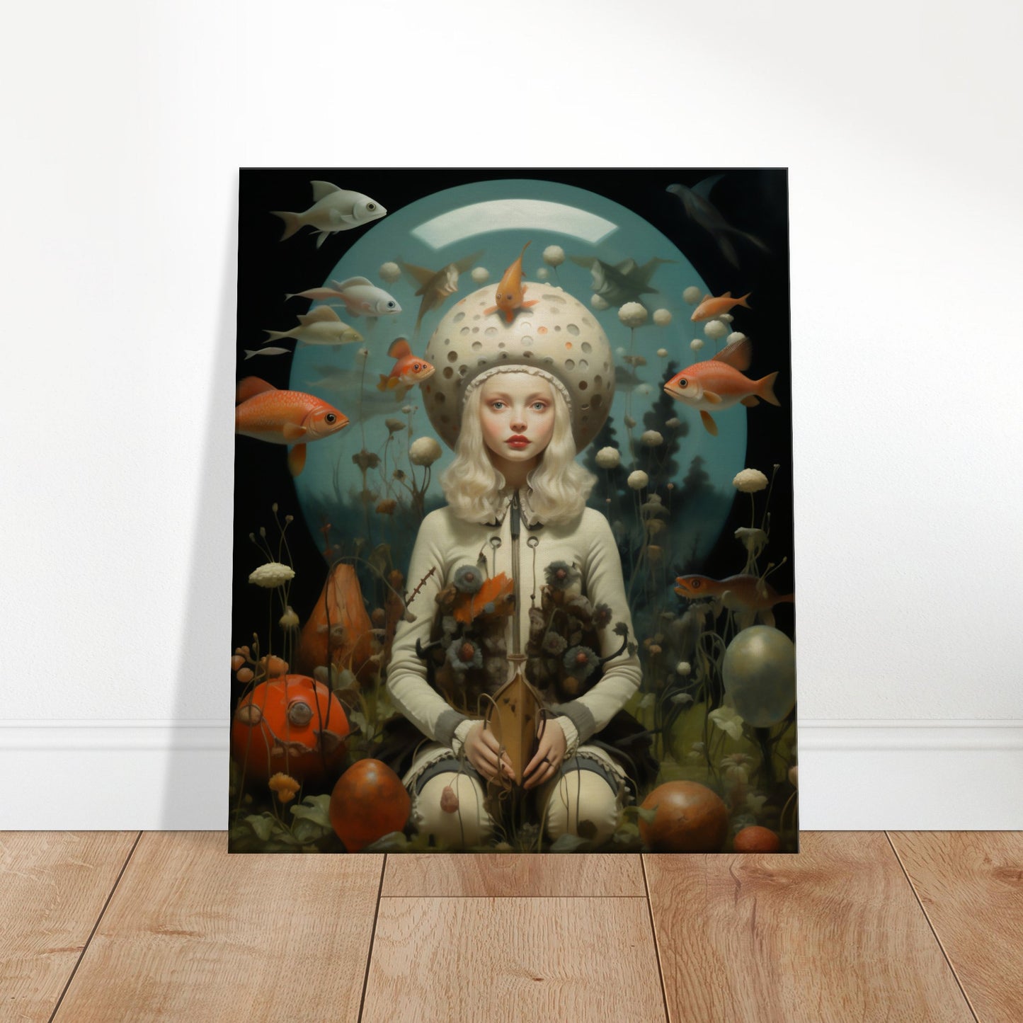 Surrealistic Undersea Escape Pod" Canvas Print