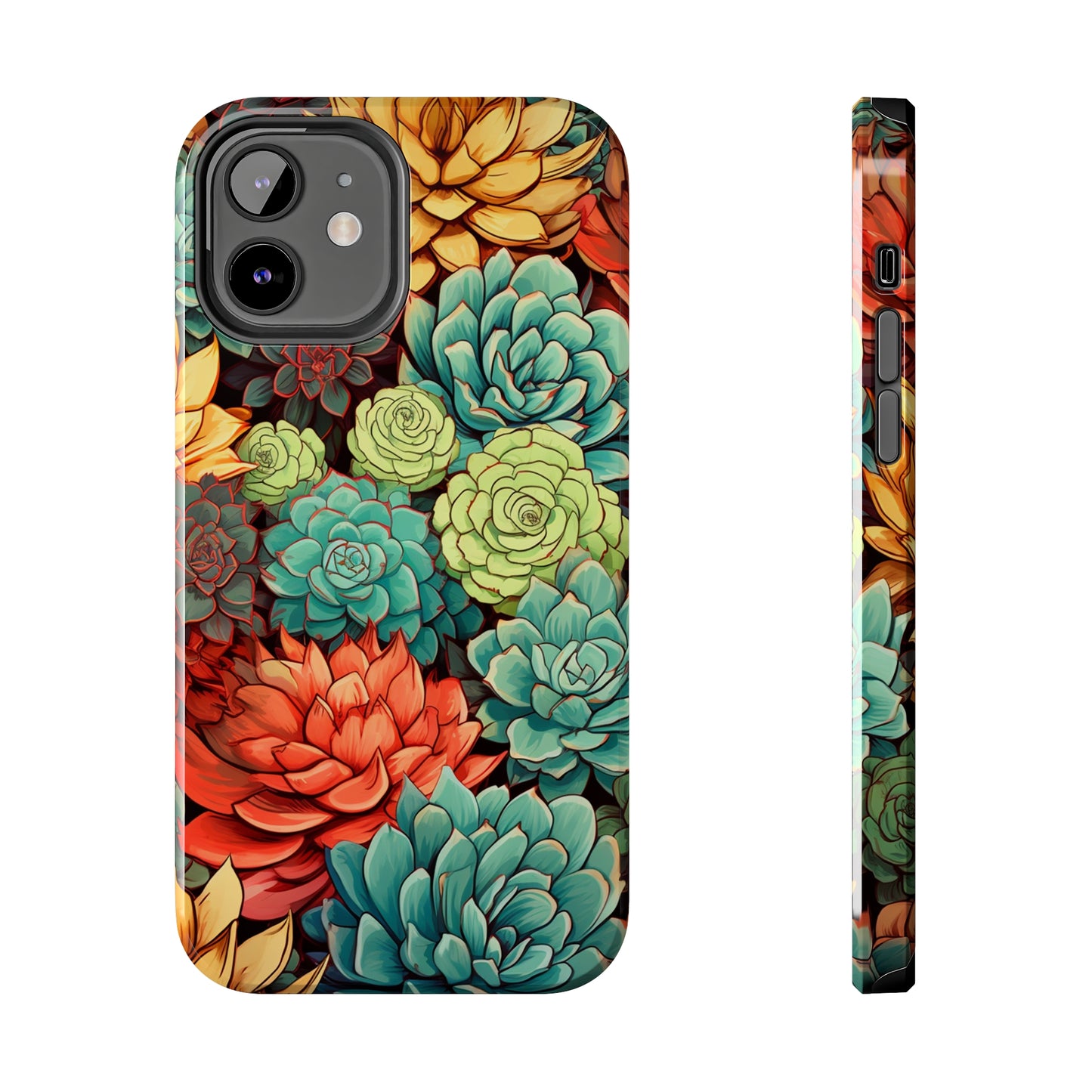 Succulent Desert Cactus Floral iPhone Case | Embrace the Beauty of Arid Elegance