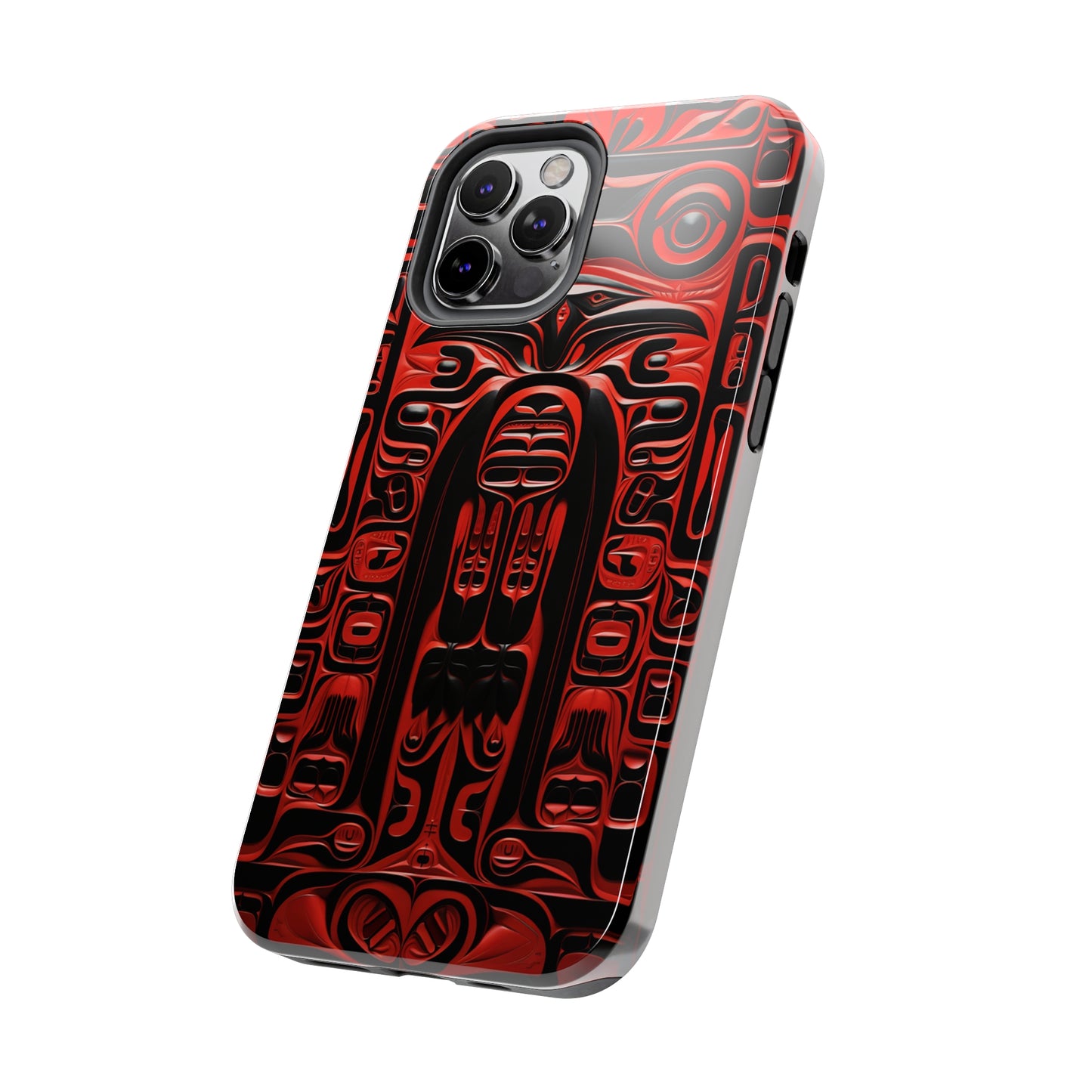 Raven Totems: Northwest Native American Carving | Heritage iPhone Case