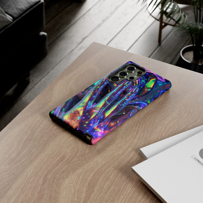 Marbled opalescent Holographic Print Phone Case