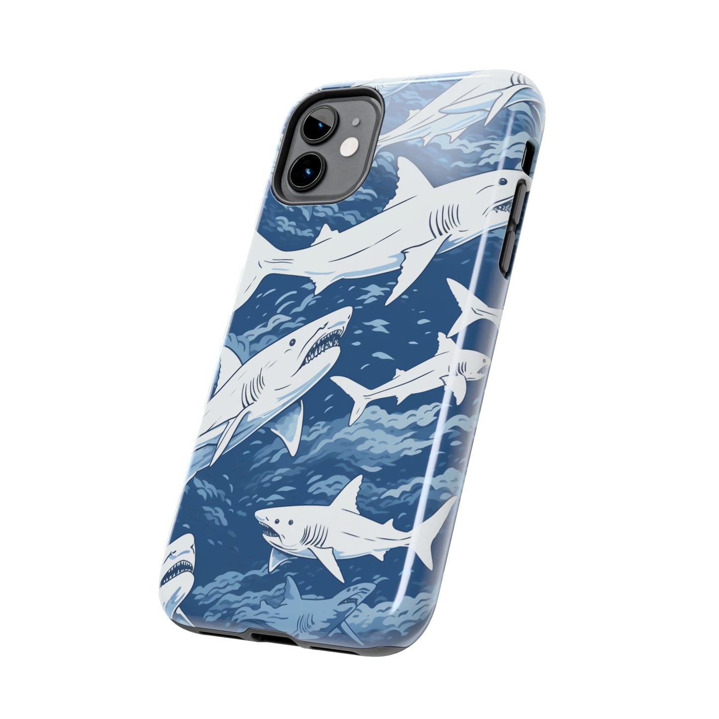 Shark Design: Dive into the Depths with an Aquatic Adventure iPhone Case