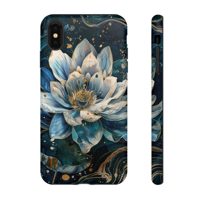 Zen Stained Glass Lotus Floral Design Phone Case