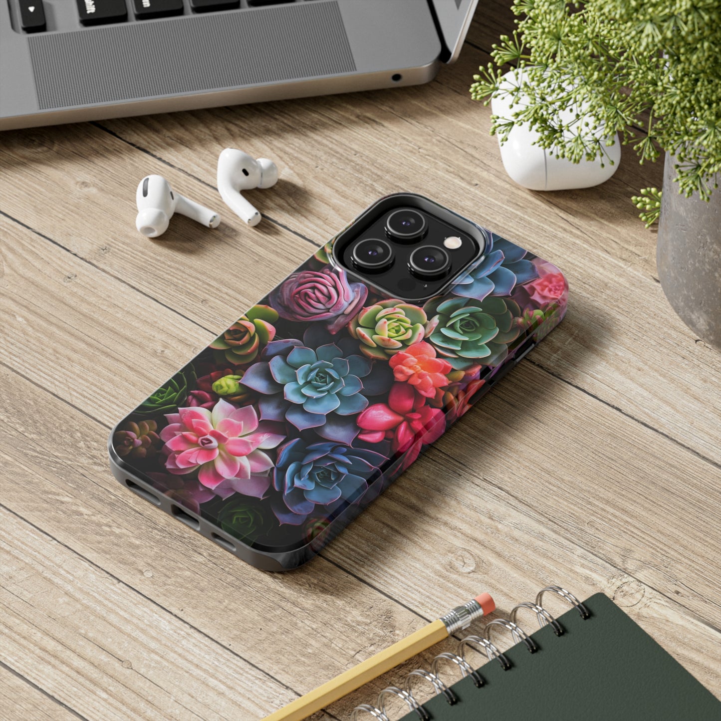 Succulent Desert Cactus Floral iPhone Case | Embrace the Beauty of Arid Elegance