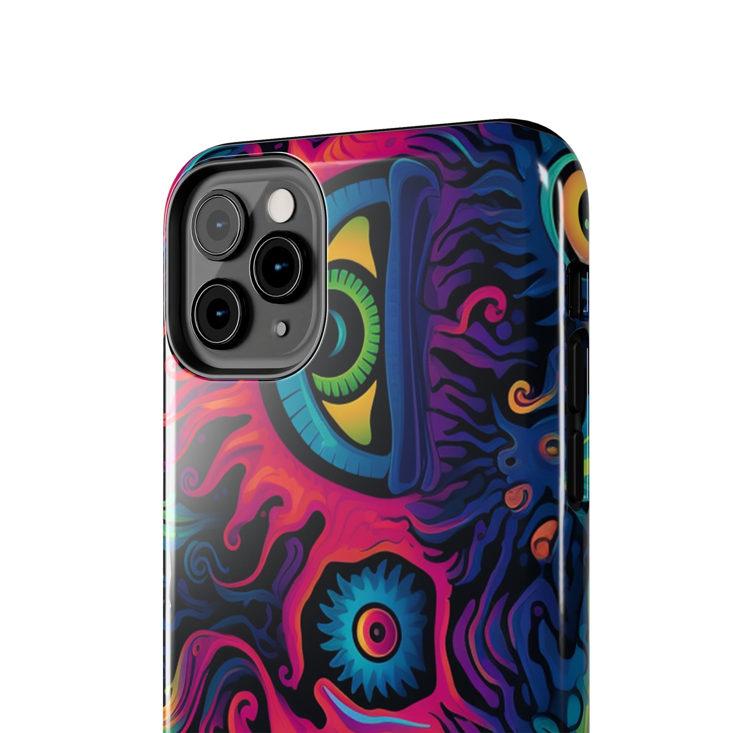 Psychedelic Art: The Eyes Upon Us iPhone Case | Embrace the Mystique of Trippy Visuals