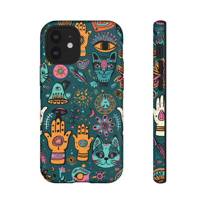 Kabbalistic Kitty Talisman Collage Phone Case