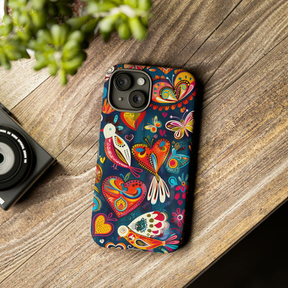 Bright Colorful Mexican Style Mural Painting Phone Case