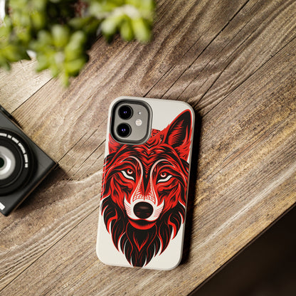 Mystic Echoes: Native American Tribal Wolf | Cultural Heritage iPhone Case