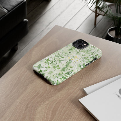 Floral Sage Green Wildflower Phone Case