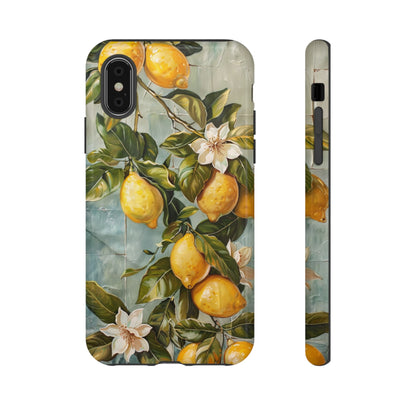 Mediterranean Lemon Tile Oil Painting iPhone 13 Case