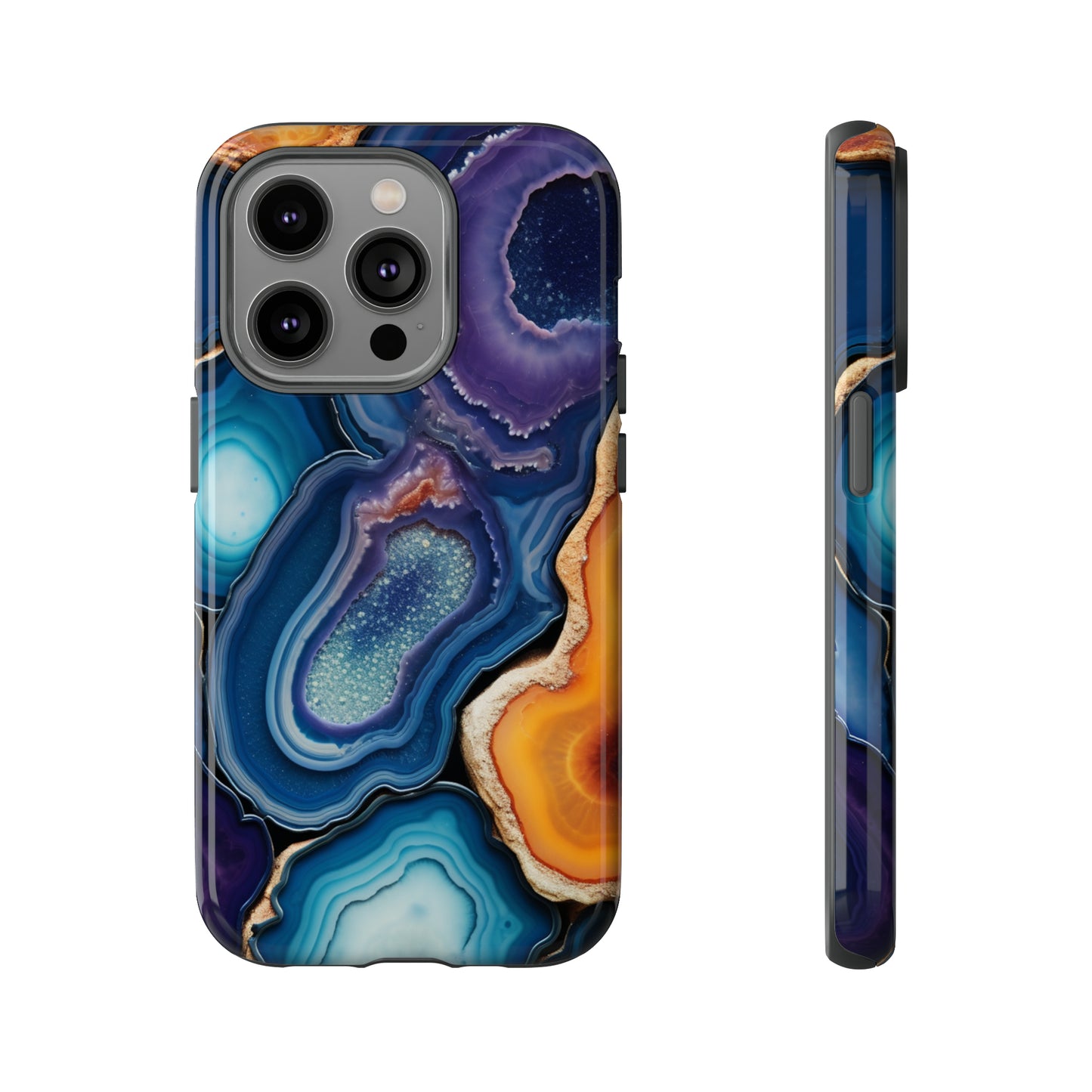 Agate Slice Geode Elegance: Natural Beauty Phone Case