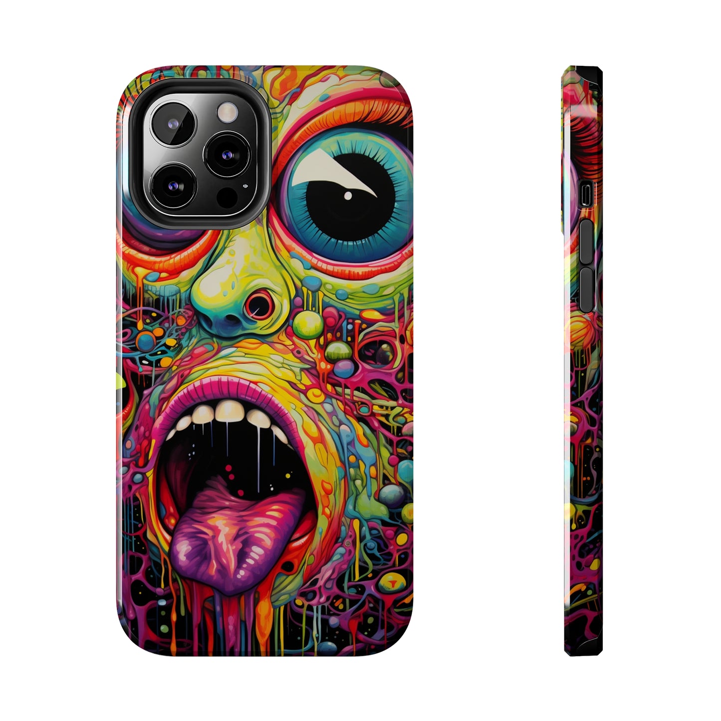 Trippy Hippie Acid Drop: Vibrant Swirls & Dazzling Colors | Tough iPhone Case