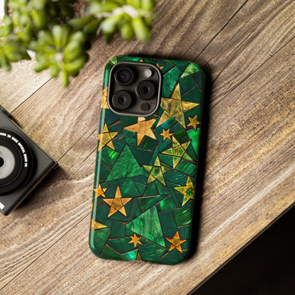 Green Celestial Stained Glass Mosaic Phone Case