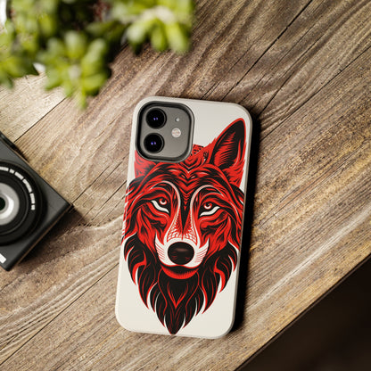 Mystic Echoes: Native American Tribal Wolf | Cultural Heritage iPhone Case