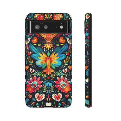 Floral Explosion Magic Hearts Phone Case