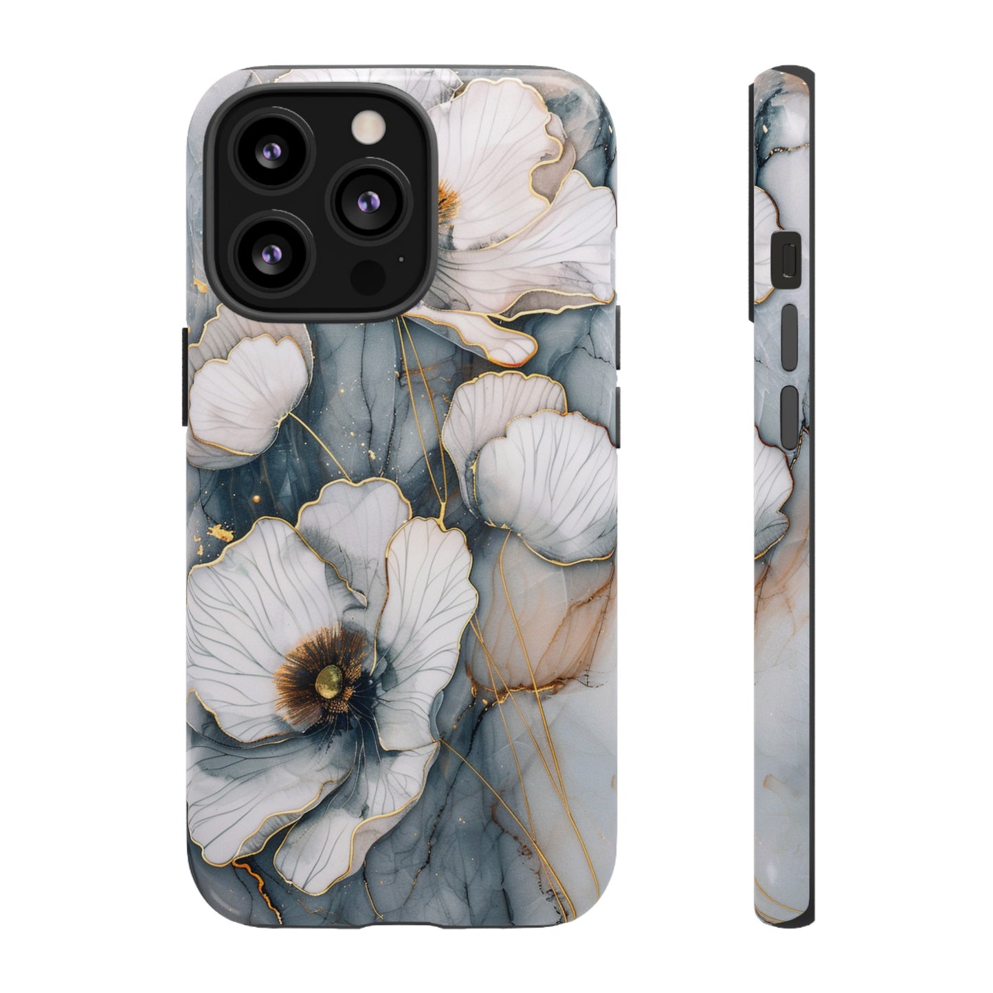 Flowers and Gold Phone Case