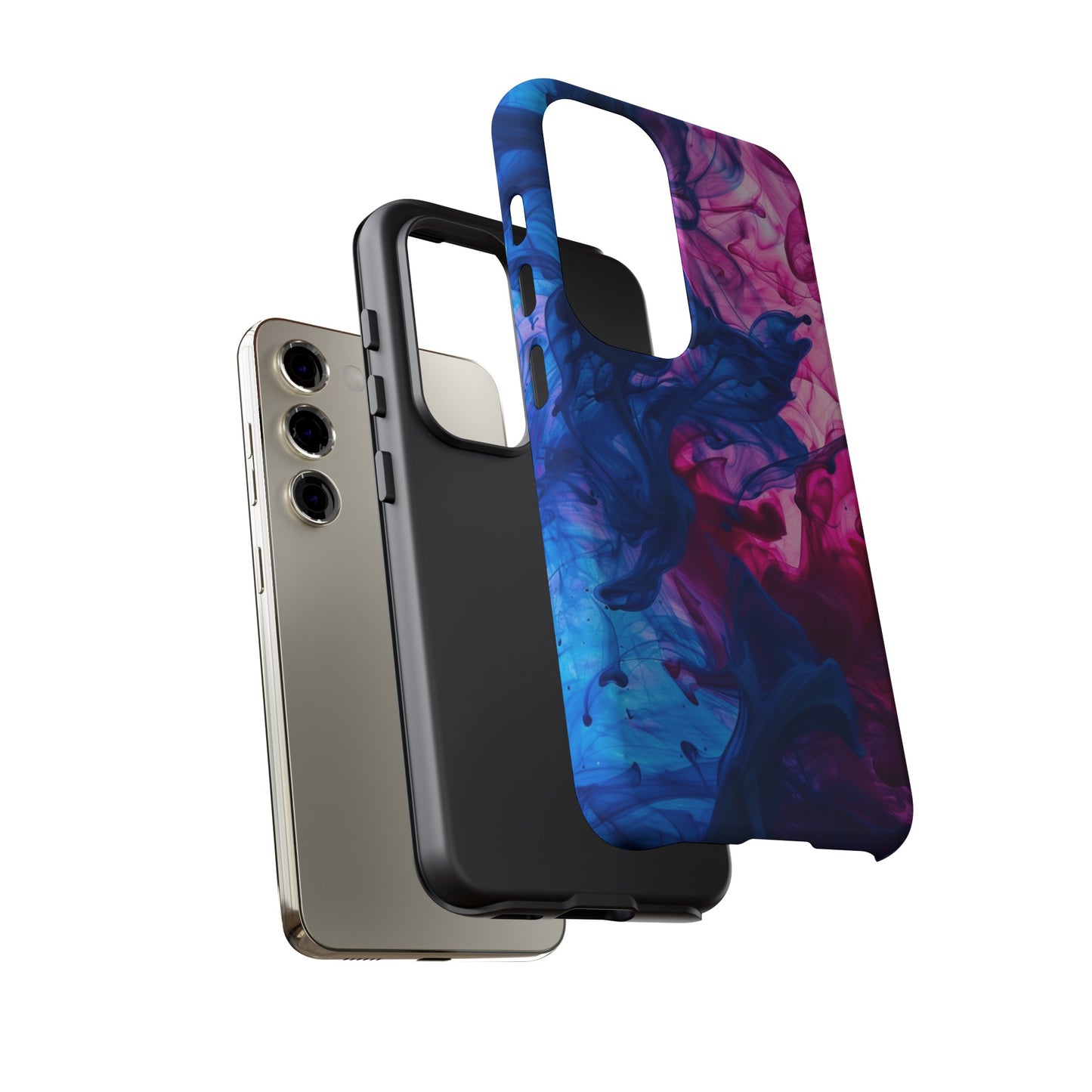 Magenta and Blue Color Explosion Phone Case