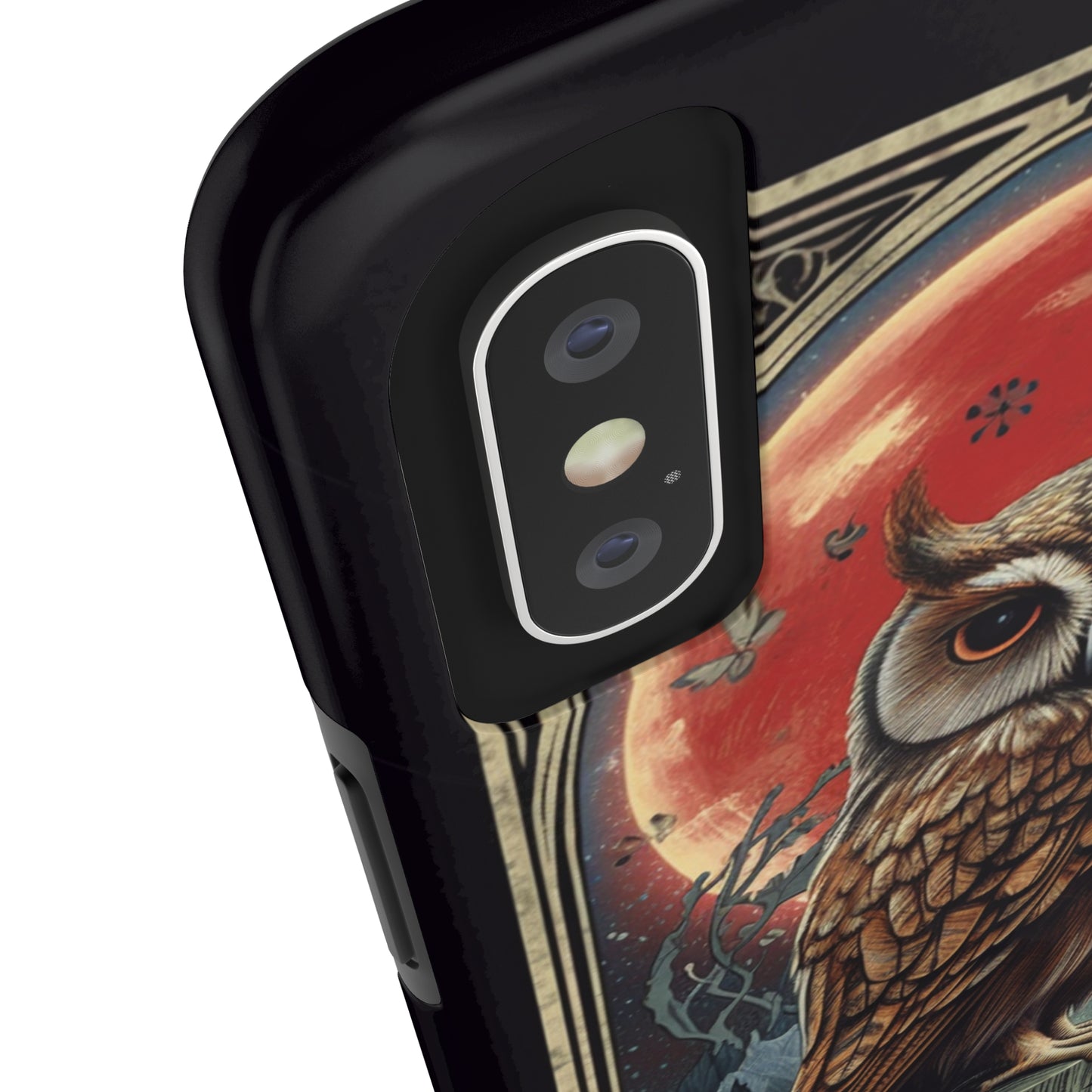 The Hermit Owl Tarot | Dark Academia Aesthetic Retro Tough iPhone Case | Embrace Mystical Vibes with Captivating Tarot Art and Reliable Protection