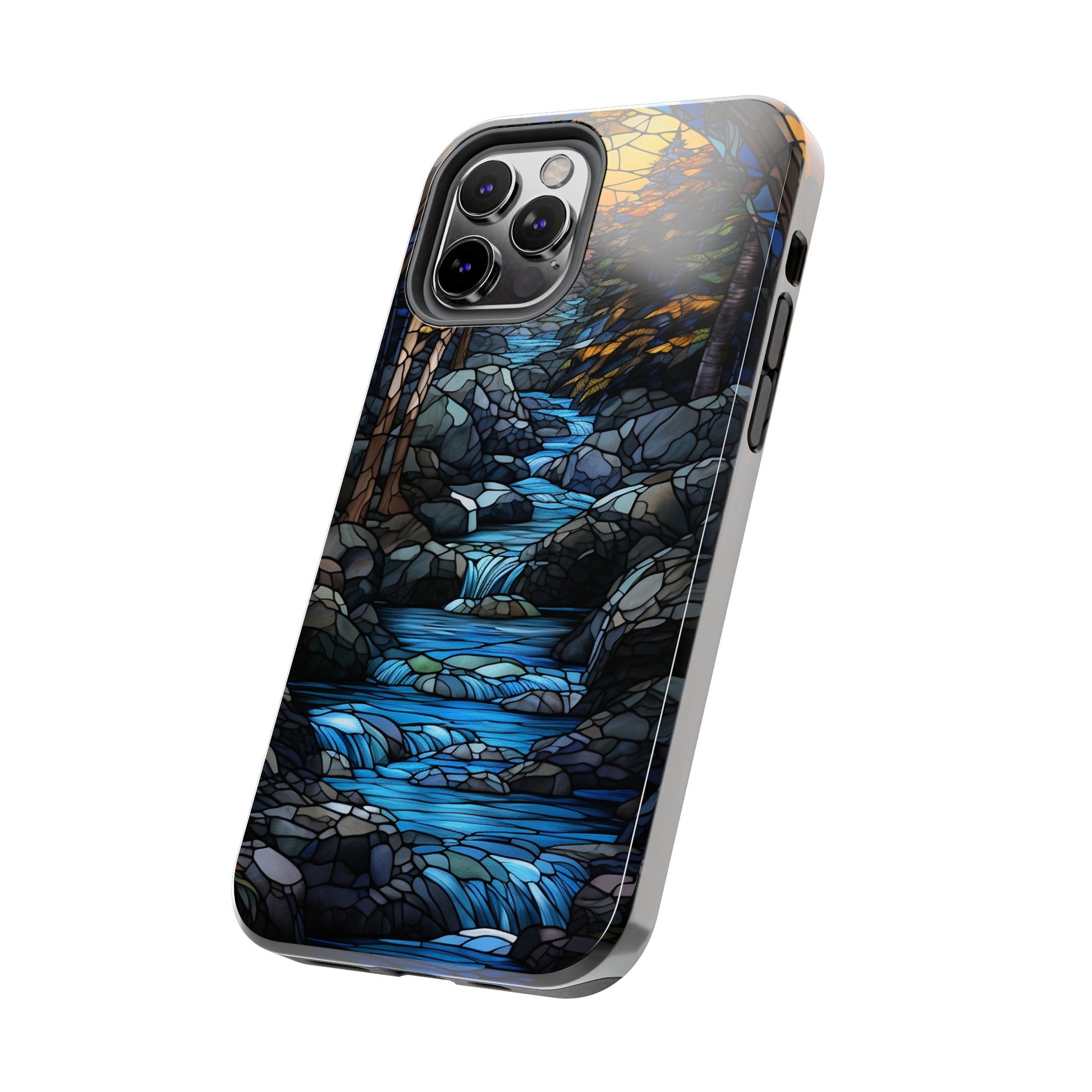 Artistic iPhone 7 case with river design