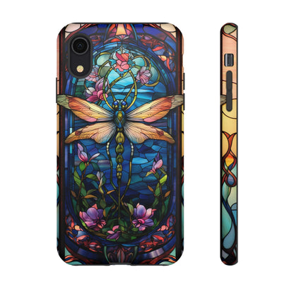 Art Nouveau Stained Glass Dragonfly Phone Case