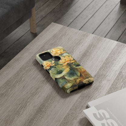 Zen Lotus Watercolor Painting iPhone 15 Case