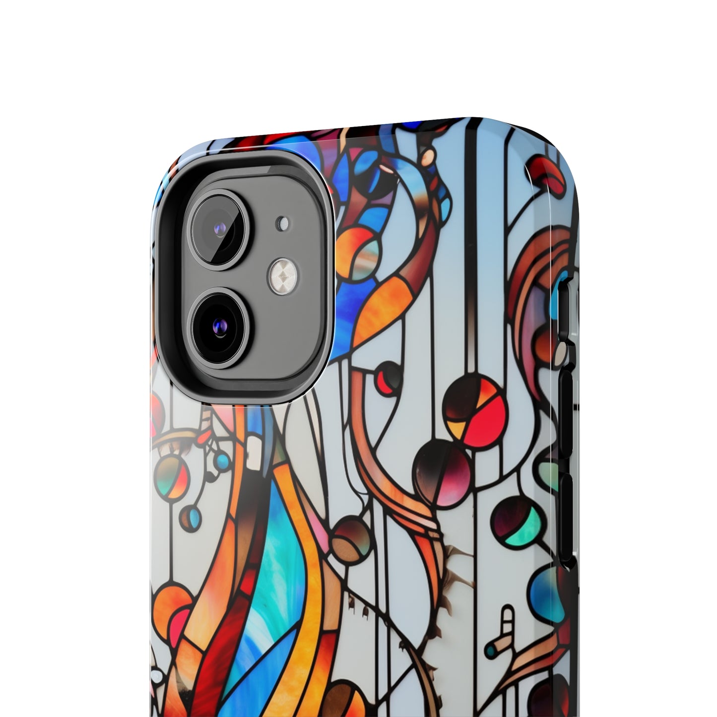 Golden Era Elegance: Art Deco Stained Glass iPhone Case | Vintage Glamour in Modern Protection