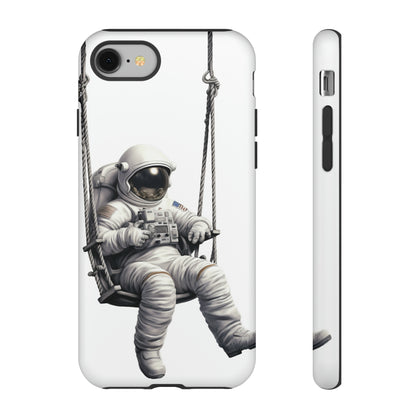 Astronaut on a Swing Phone Case