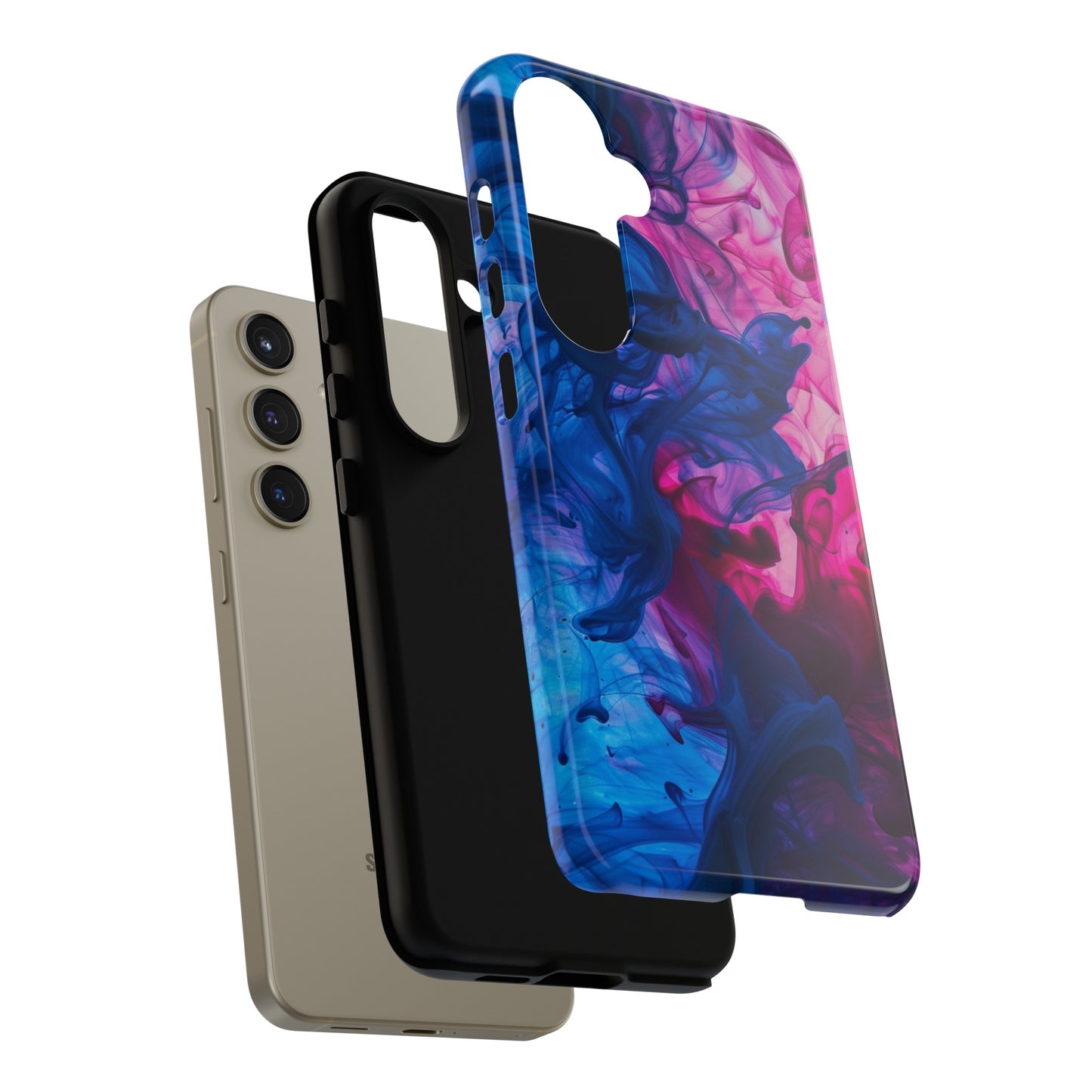 Magenta and Blue Color Explosion Phone Case