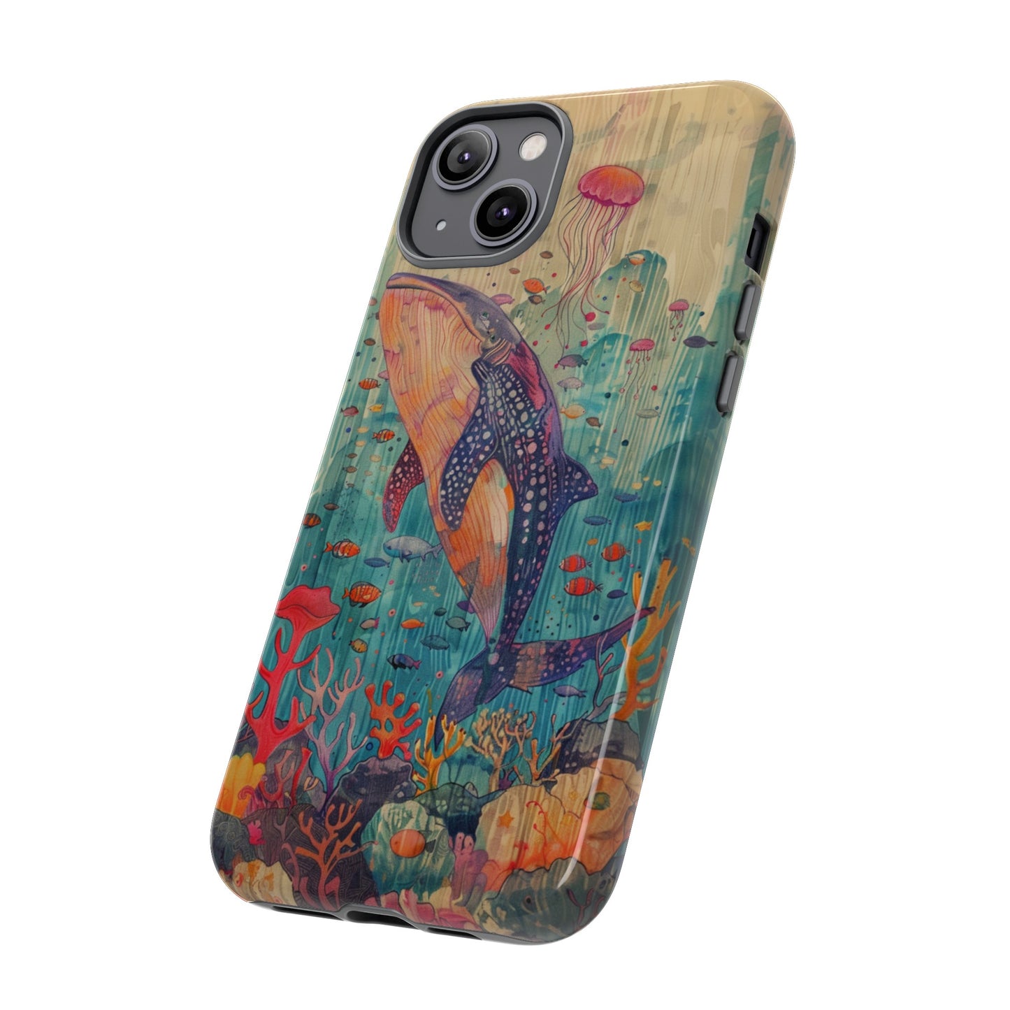 Whale Shark, Turtle, Manta Ray Phone Case