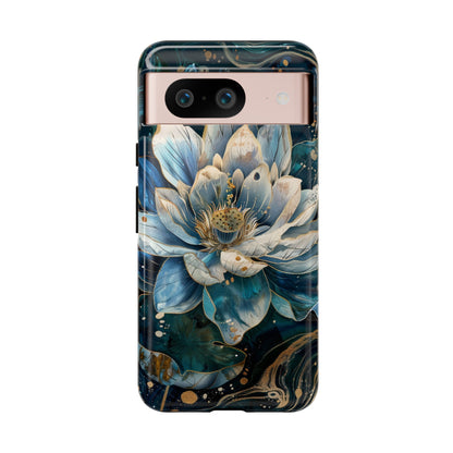 Zen Stained Glass Lotus Floral Design Phone Case