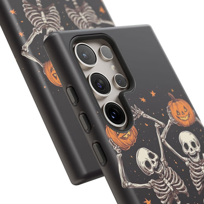 Dancing Skeletons with Jack-o'-Lanterns Phone Cover