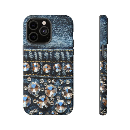 Blue Jean Queen Rhinestone Bling Phone Case