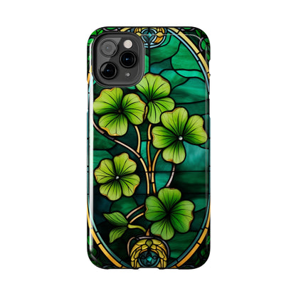 Lucky Charm: Four-Leaf Clover Phone Case | Symbol of Fortune for iPhone Models 11 through 14 Pro Max