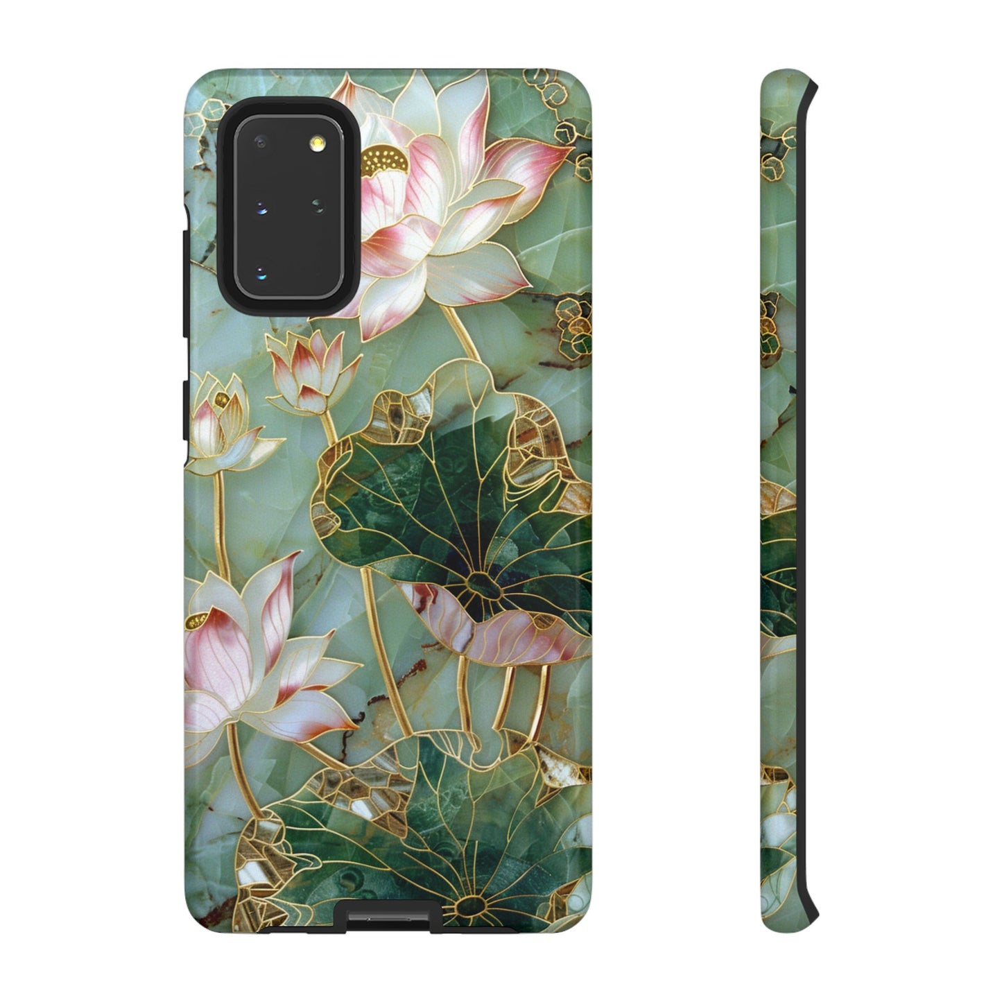 Elegant Floral Phone Case - Tough Cases with Lotus Design