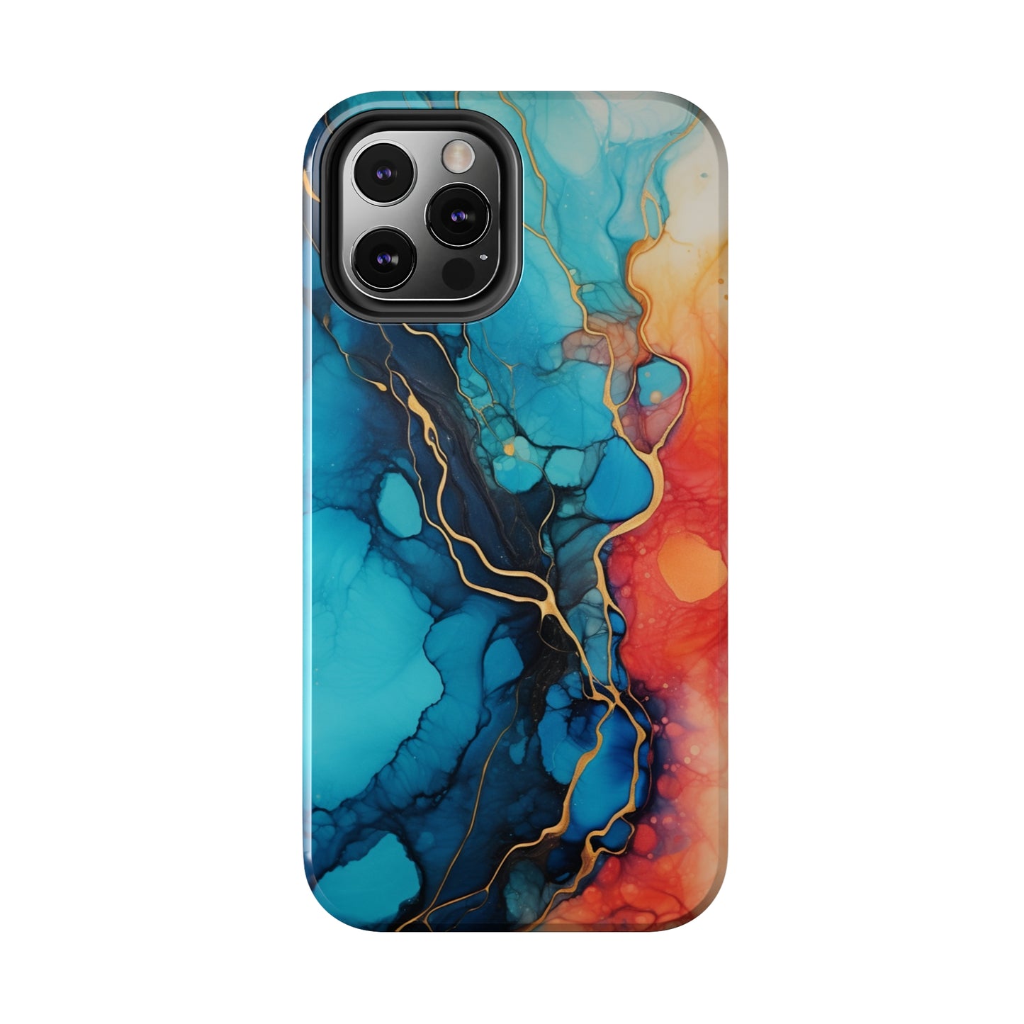 Marbled Watercolor iPhone Case | Embrace the Mesmerizing Multicolor Art