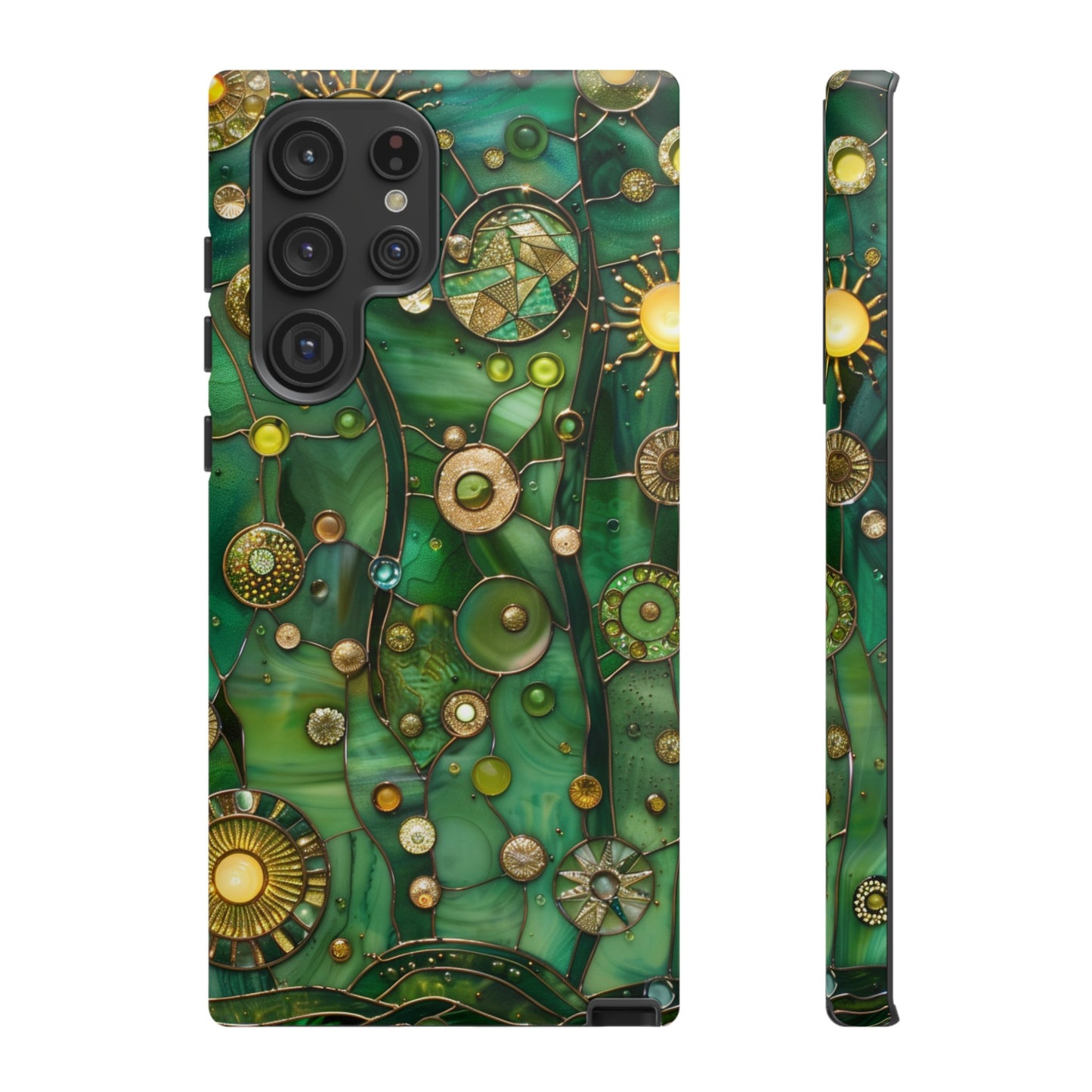 Green Celestial Stained Glass Mosaic Phone Case