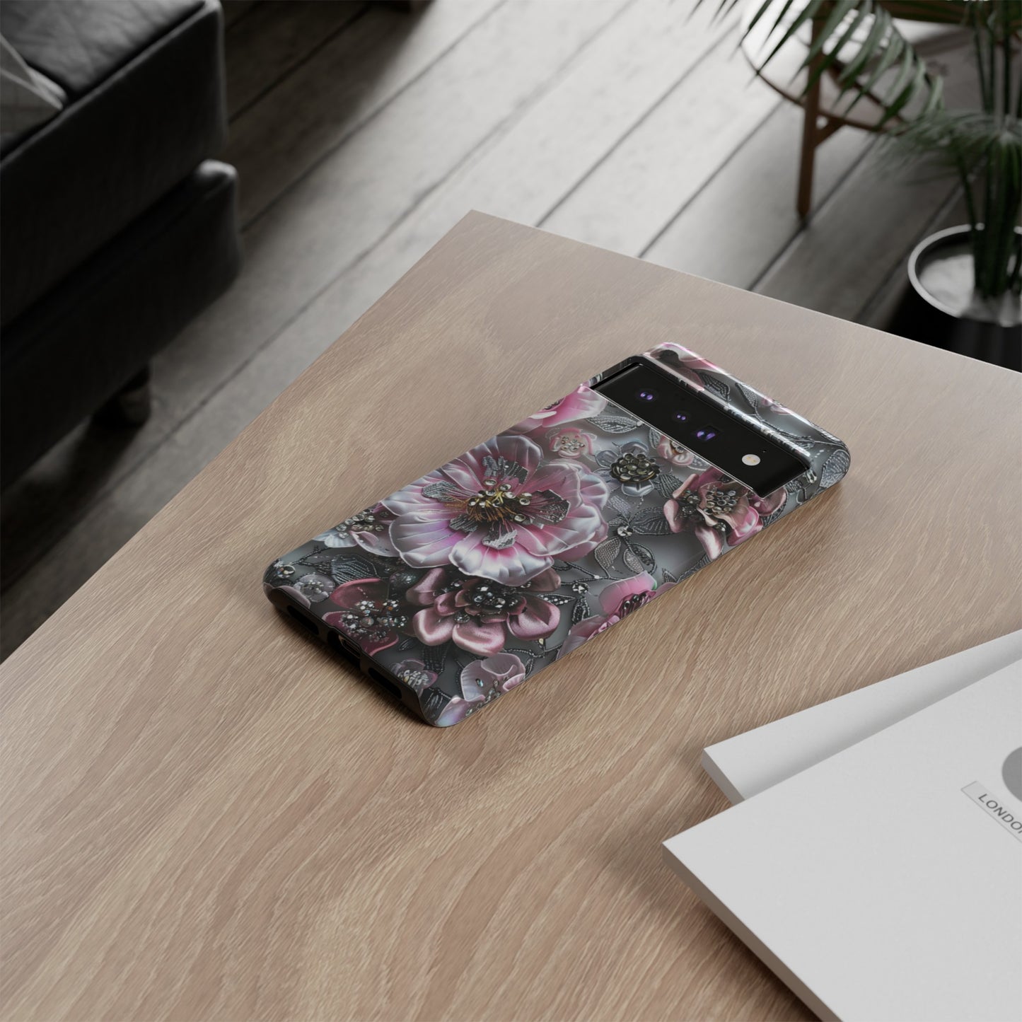 Coquette Aesthetic Floral Art iPhone 15 Case