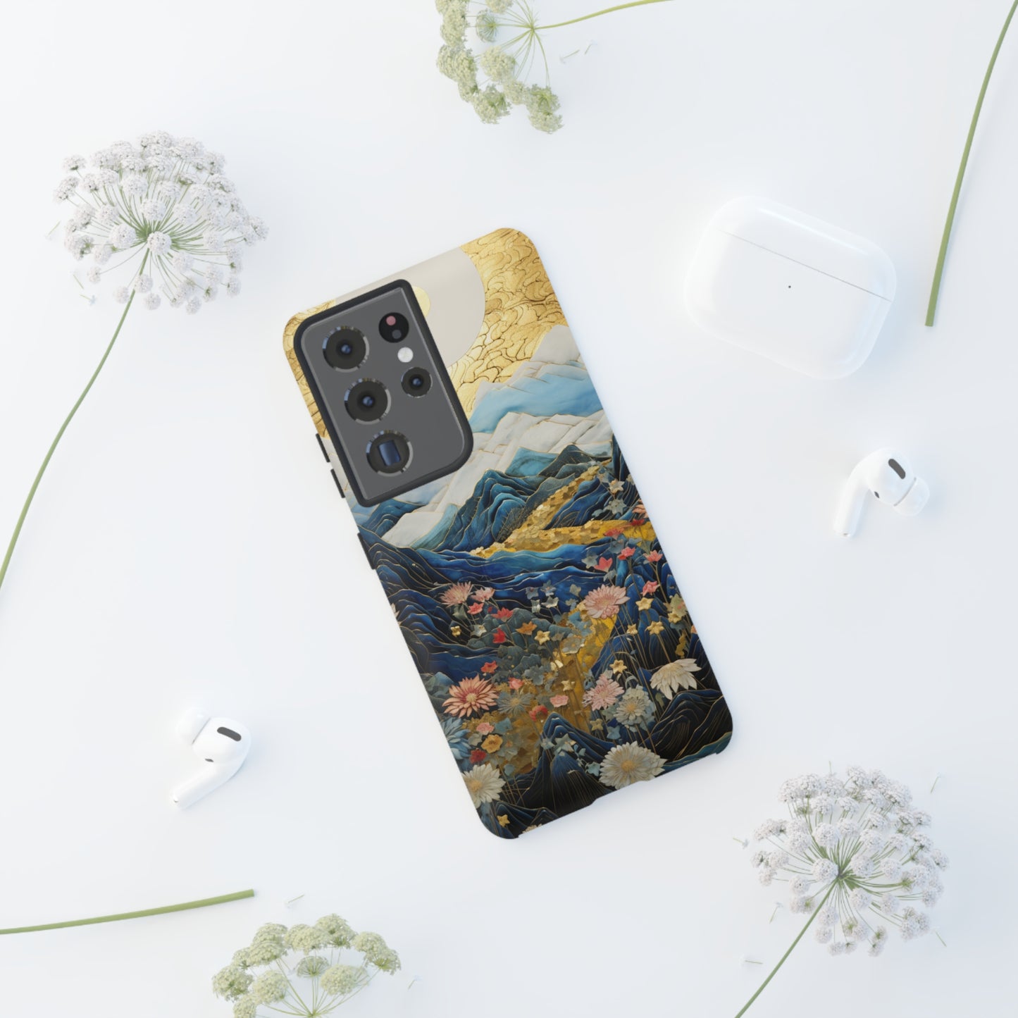 Chiyogami Floral Tough iPhone Case Japanese Boho