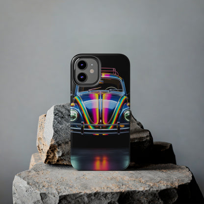 iPhone Case | Colorful Journeys: Psychedelic VW Bug iPhone Tough Case