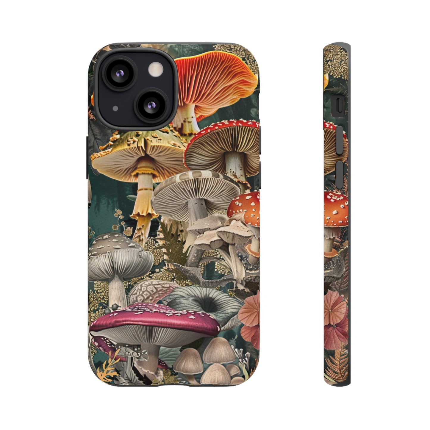 Vintage Illustration Mushroom Collage Phone Case