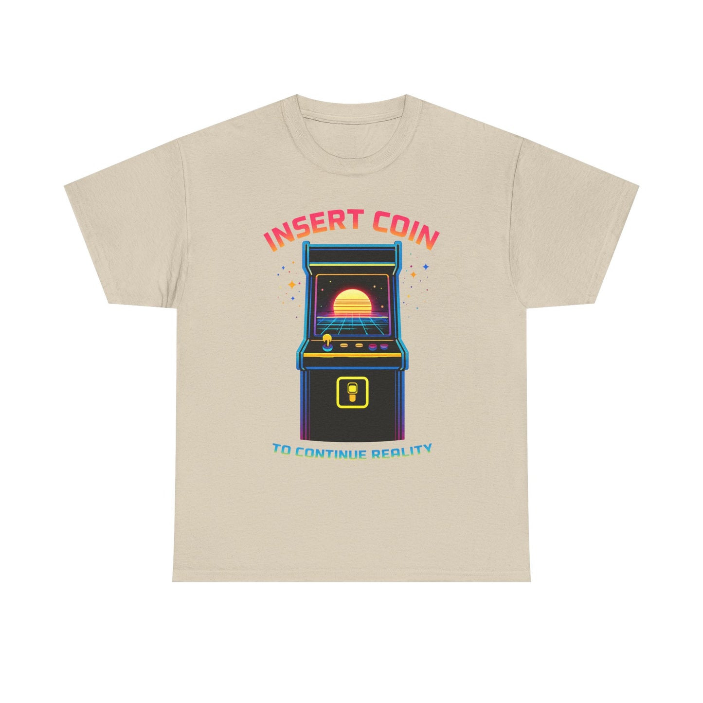 Insert Coin To Continue Reality Arcade Gaming T Shirt