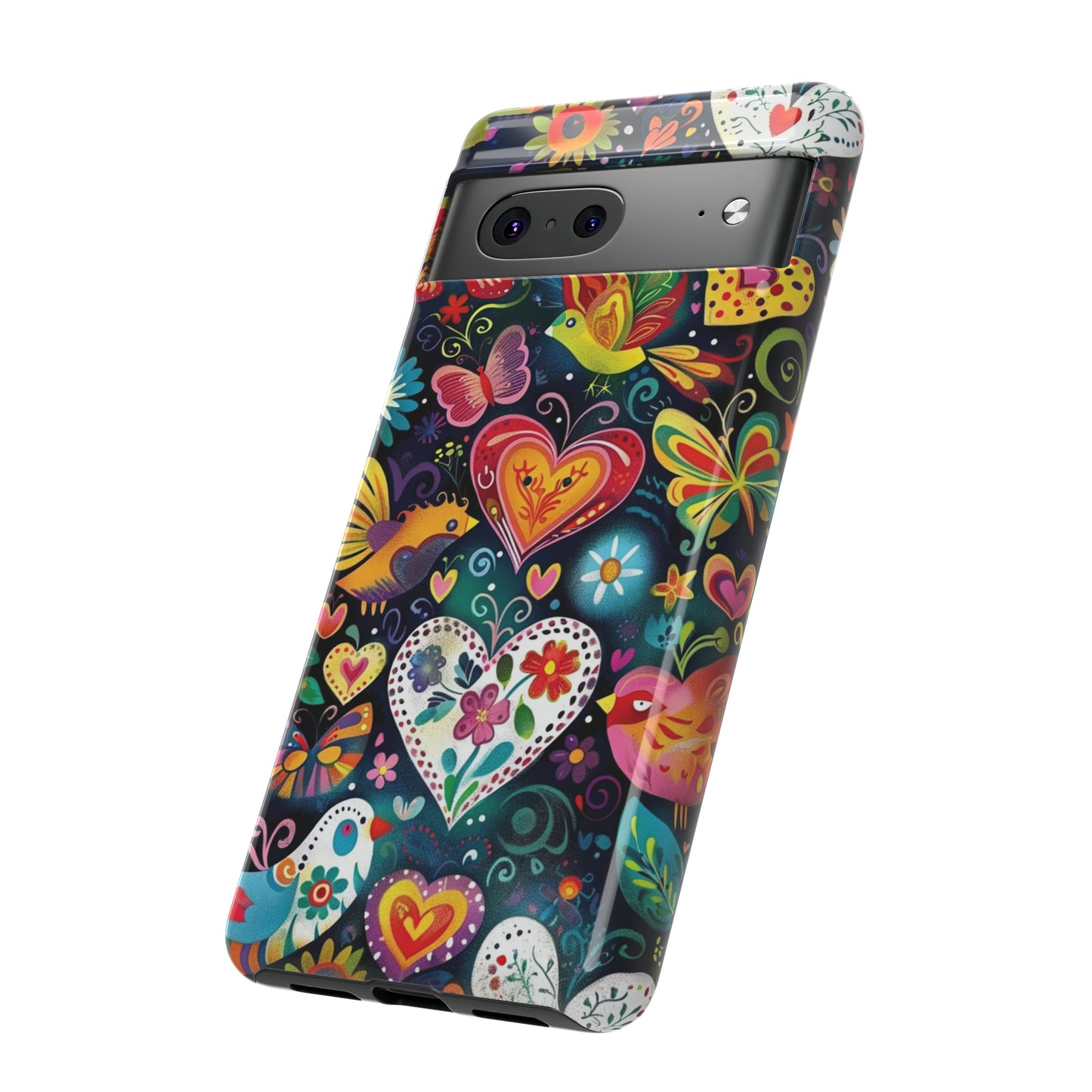 Floral Butterfly Magic Hearts Phone Case