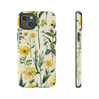 Floral Sage Yellow Wildflower Phone Case