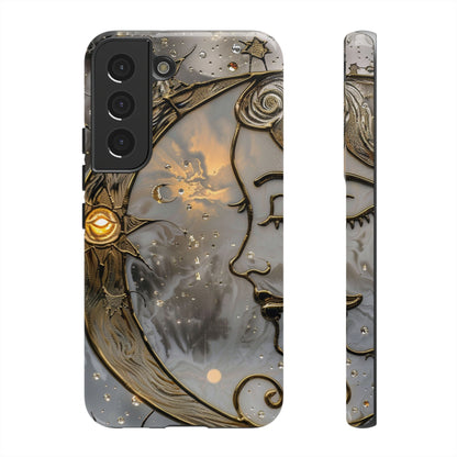 Moon Stars Stained Glass Starry Night Phone Case