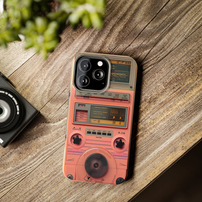 Cyberpunk Retro Walkman Nostalgia | Vintage Beats Revival iPhone Case