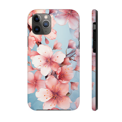 Pretty in Pink Flowers Tough iPhone Case | Floral Phone Cover