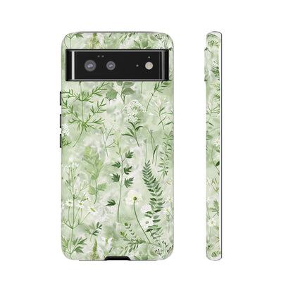 Floral Sage Green Wildflower Phone Case