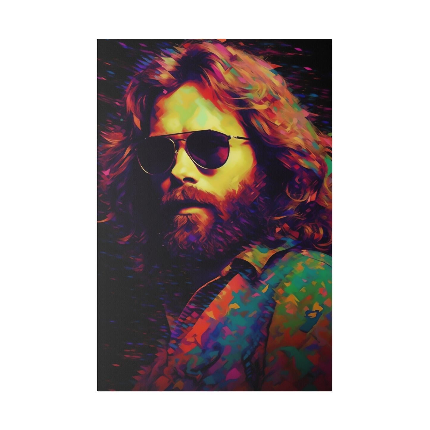 Jim Morrison of The Doors Pop Art | Stretched Canvas Print