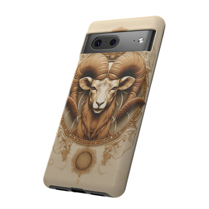 Aries Astrology Stained Glass Phone Case