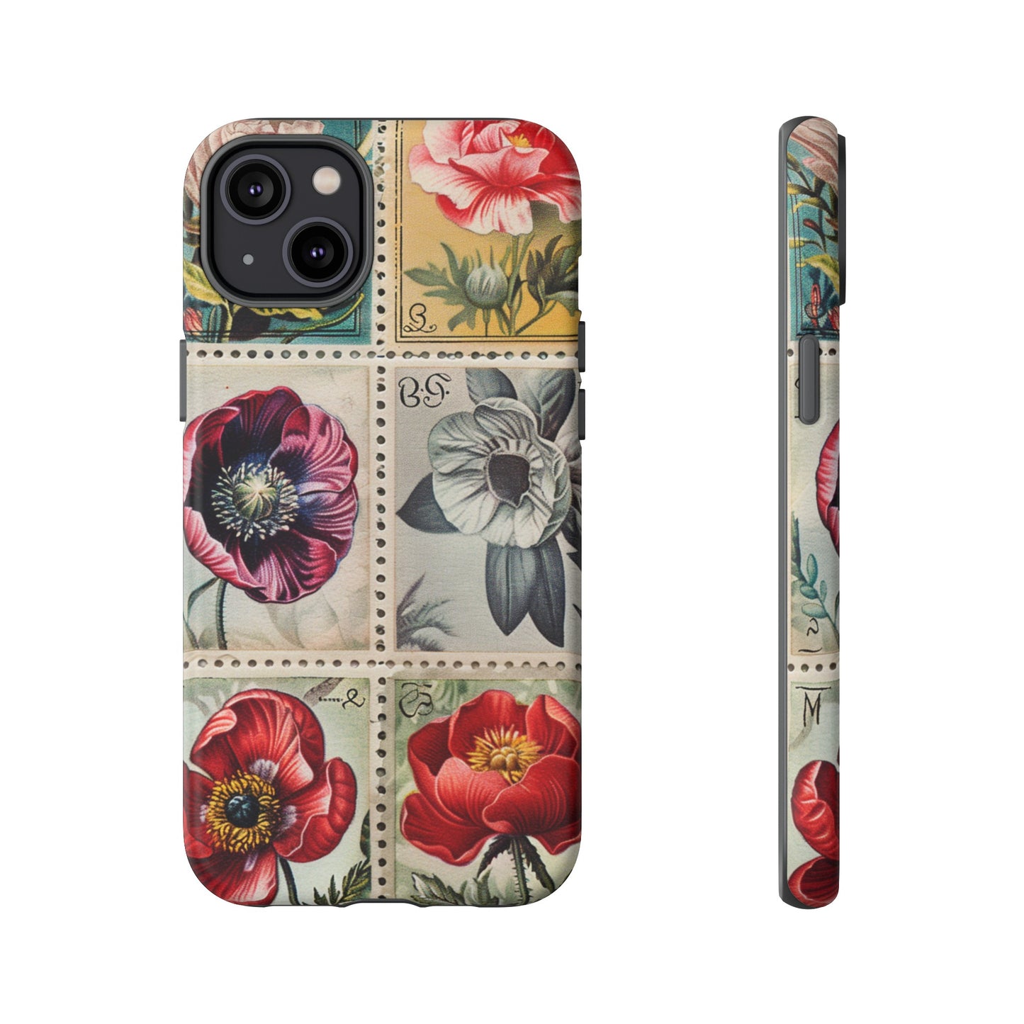 Vintage Floral Stamps Phone Case