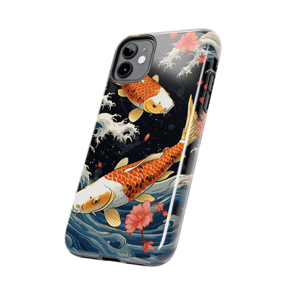 Graceful Flow: Koi Fish Inspired | Japanese Art Masterpiece iPhone Case